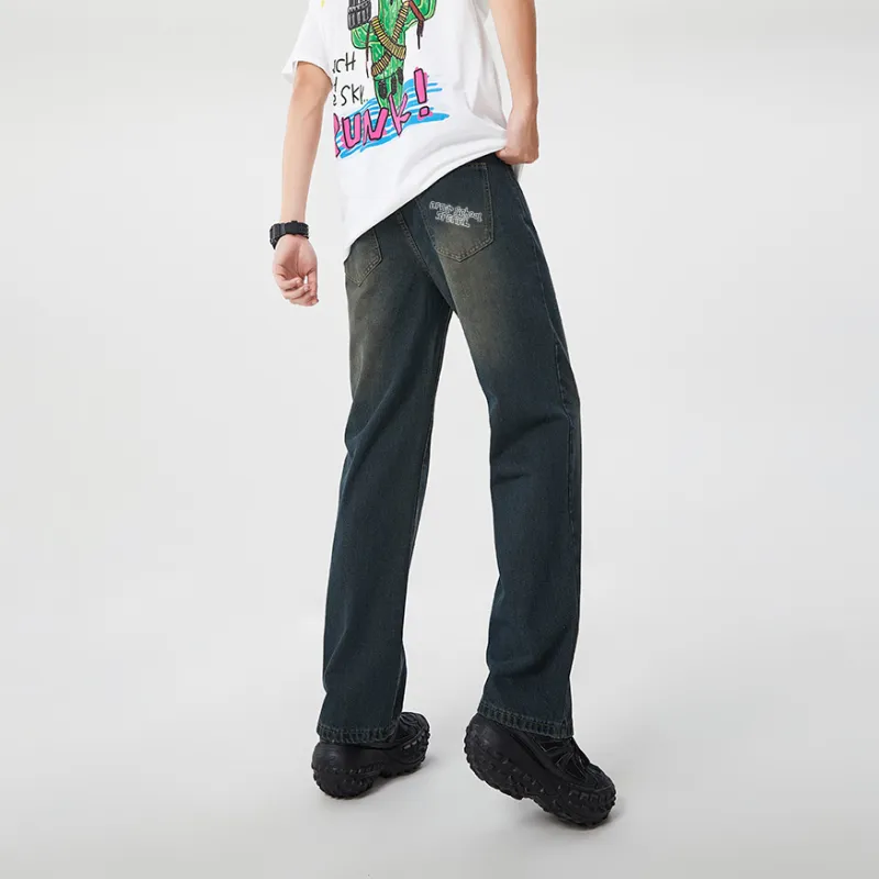 AFTER SCHOOL SPECIAL Jeans Unisex Vintage Blue-3