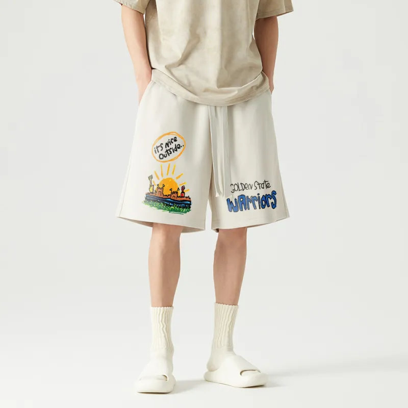 AFTER SCHOOL SPECIAL Casual Shorts Unisex Apricot-3