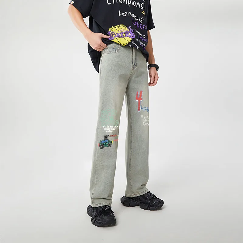 AFTER SCHOOL SPECIAL Jeans Unisex Yellow Mud-2