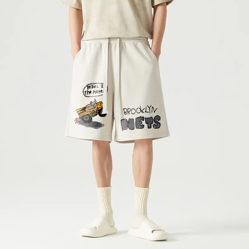 AFTER SCHOOL SPECIAL Casual Shorts Unisex Apricot-6