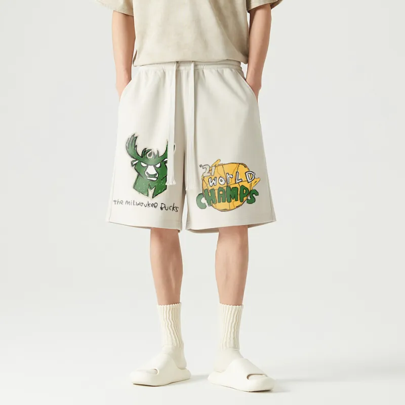 AFTER SCHOOL SPECIAL Casual Shorts Unisex Apricot-5