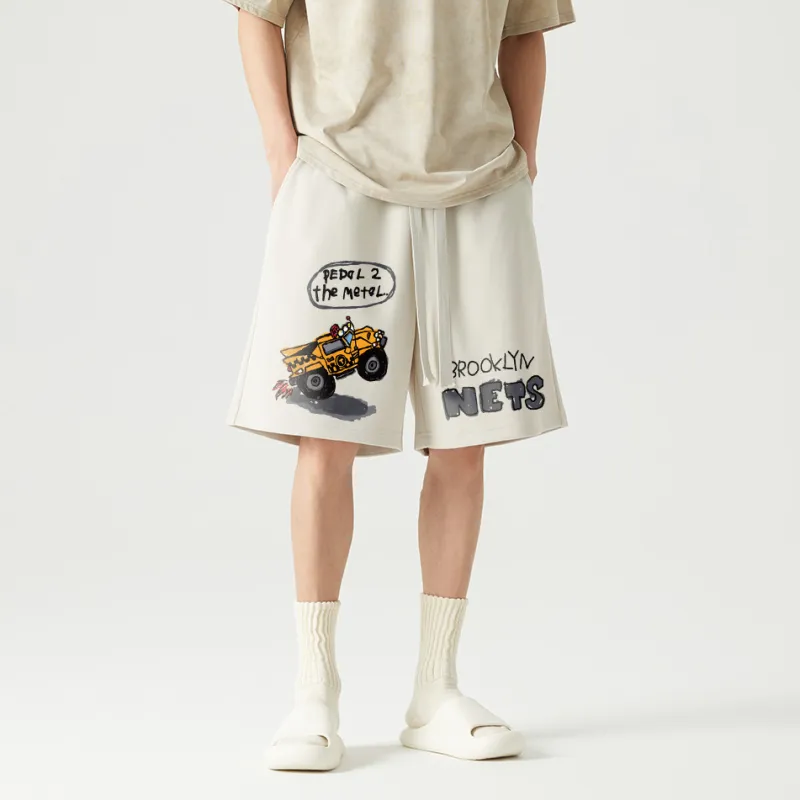 AFTER SCHOOL SPECIAL Casual Shorts Unisex Apricot-3