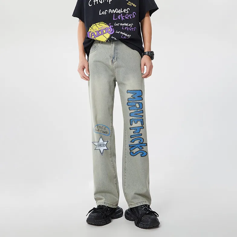 AFTER SCHOOL SPECIAL Jeans Unisex Yellow Mud-2