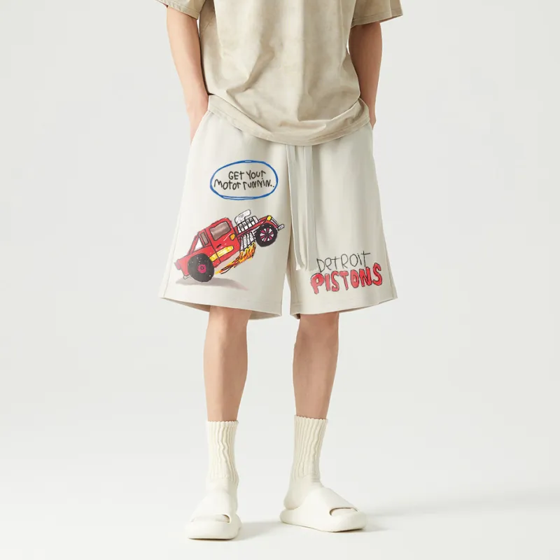 AFTER SCHOOL SPECIAL Casual Shorts Unisex Apricot-3