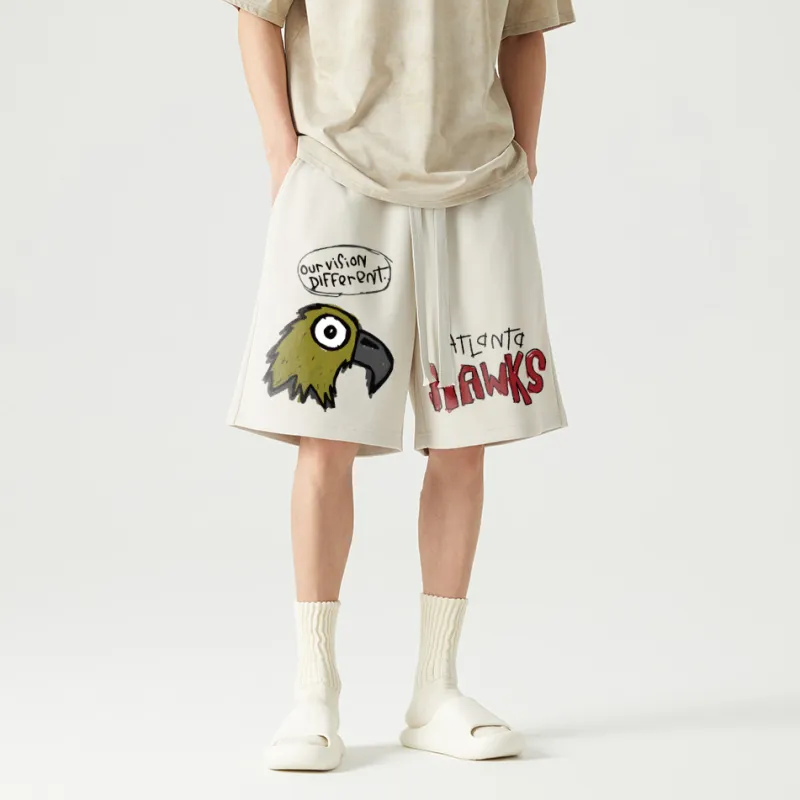 AFTER SCHOOL SPECIAL Casual Shorts Unisex Apricot-3