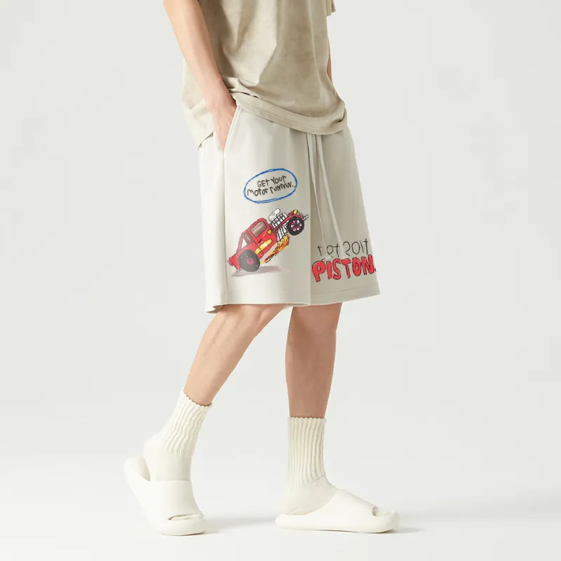 AFTER SCHOOL SPECIAL Casual Shorts Unisex Apricot-4