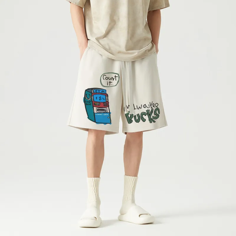 AFTER SCHOOL SPECIAL Casual Shorts Unisex Apricot-3