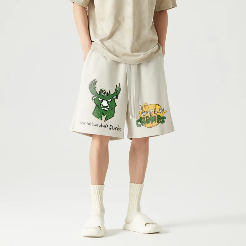 AFTER SCHOOL SPECIAL Casual Shorts Unisex Apricot-3