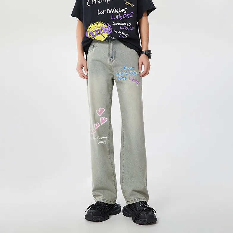 AFTER SCHOOL SPECIAL Jeans Unisex Yellow Mud-2