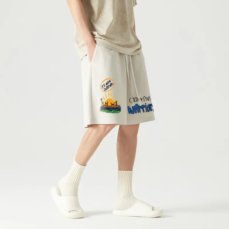 AFTER SCHOOL SPECIAL Casual Shorts Unisex Apricot-5