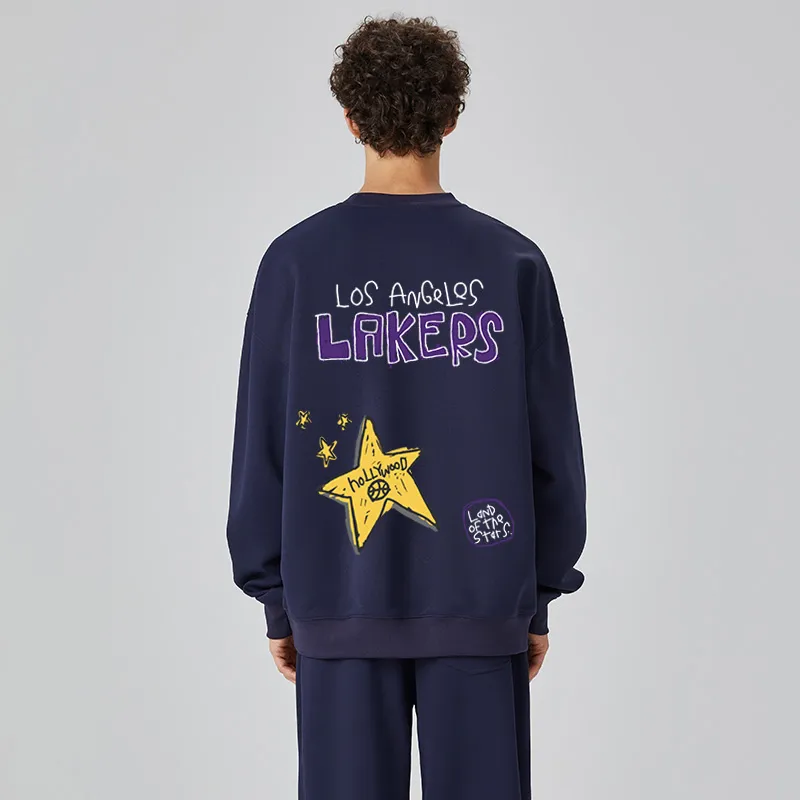 AFTER SCHOOL SPECIAL Sweatshirt Unisex Navy Blue-2
