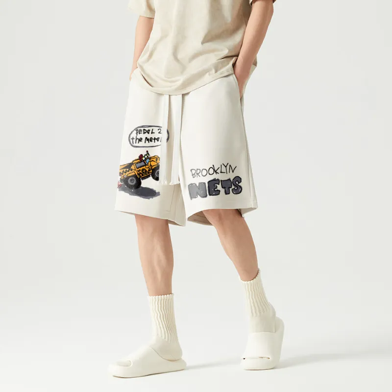 AFTER SCHOOL SPECIAL Casual Shorts Unisex Apricot-4