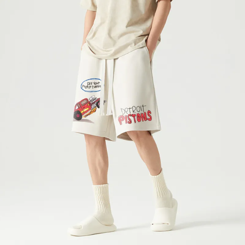 AFTER SCHOOL SPECIAL Casual Shorts Unisex Apricot-5