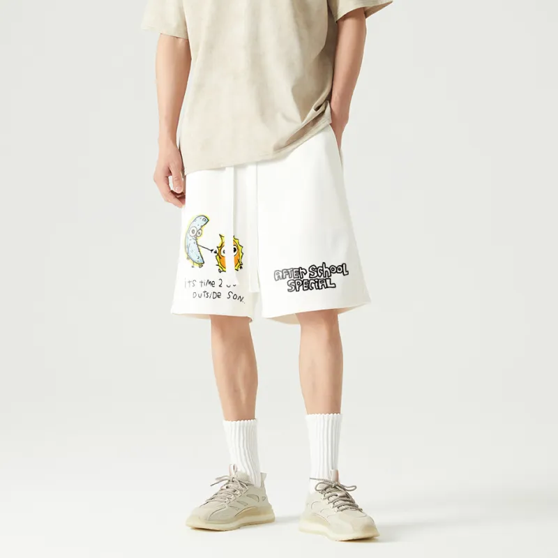 AFTER SCHOOL SPECIAL Casual Shorts Unisex White-4