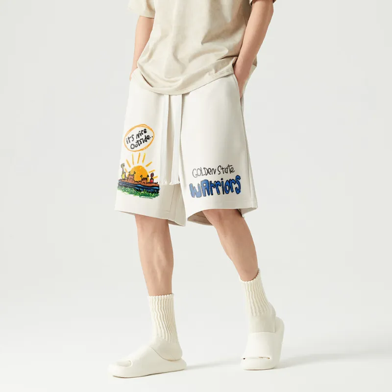 AFTER SCHOOL SPECIAL Casual Shorts Unisex Apricot-4