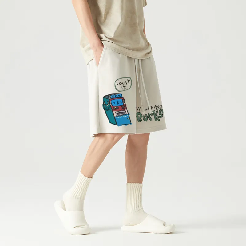AFTER SCHOOL SPECIAL Casual Shorts Unisex Apricot-5