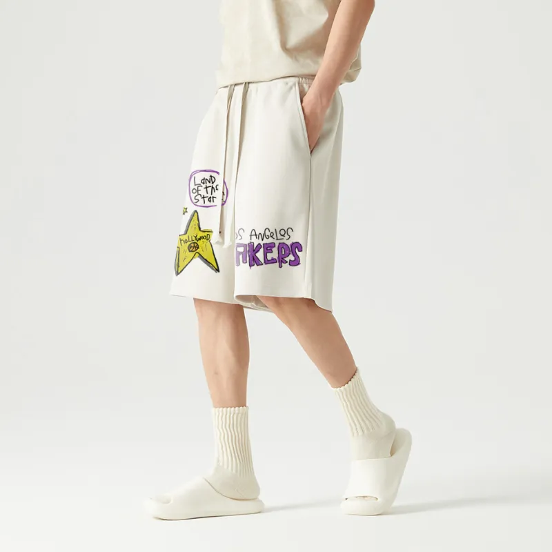 AFTER SCHOOL SPECIAL Casual Shorts Unisex Apricot-6