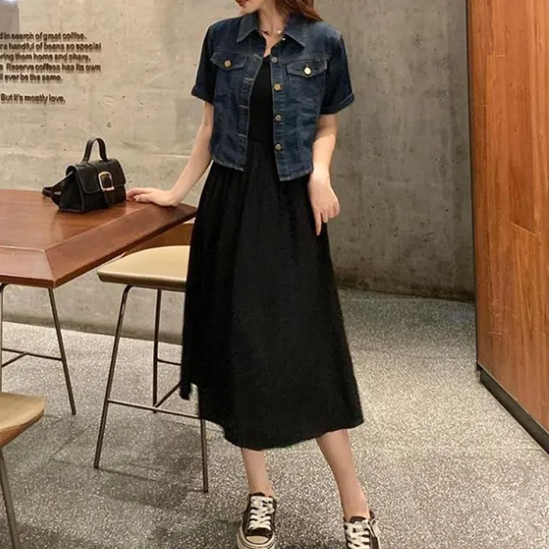 Concubine Zhu Denim Jacket Women's Blue-2