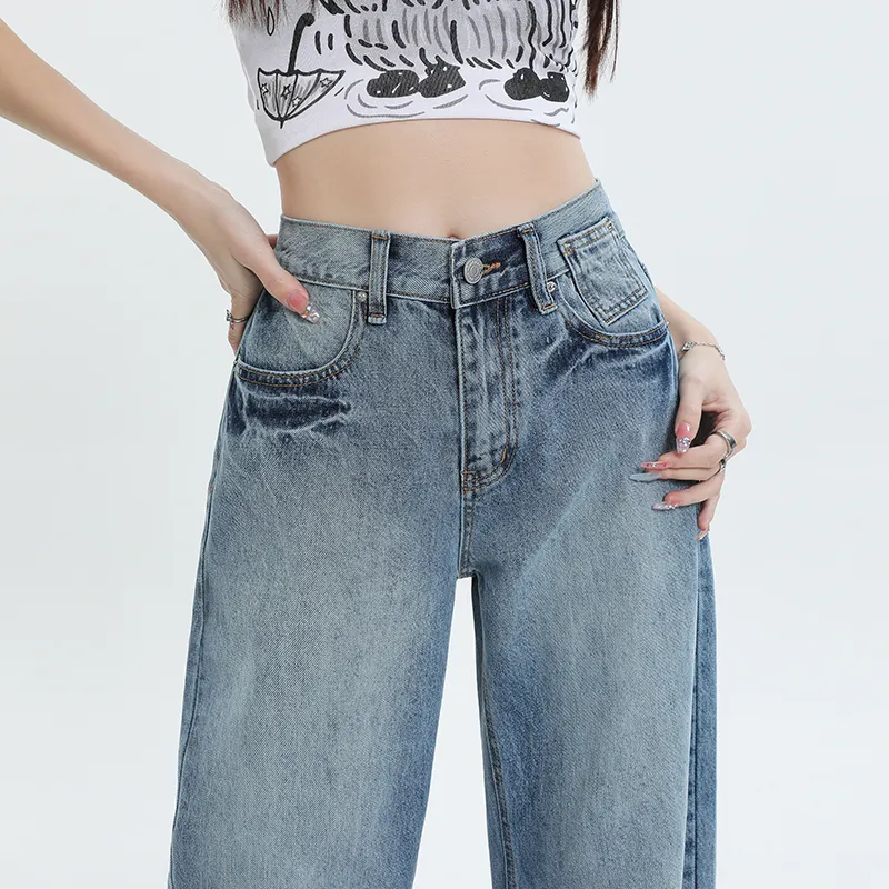 Concubine Zhu Jeans Women's Vintage Blue-3