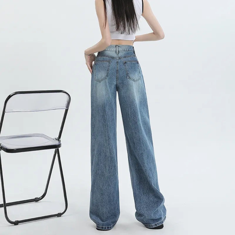 Concubine Zhu Jeans Women's Vintage Blue-1