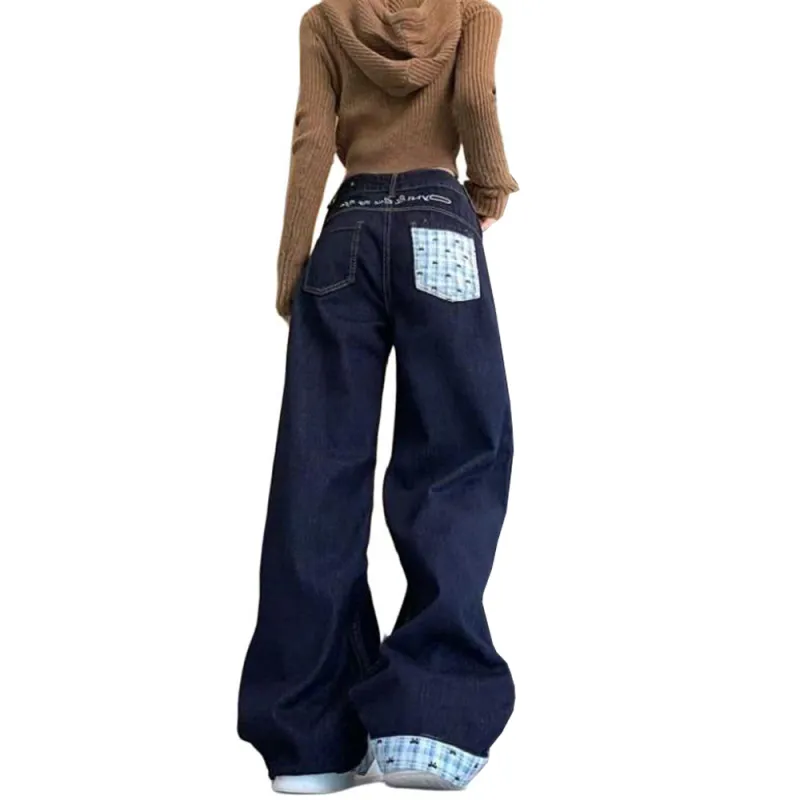 Concubine Zhu Jeans Women's Dark Blue-1