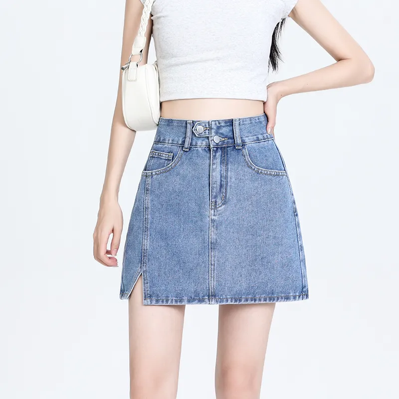 Concubine Zhu Denim Short Skirts Women's-2