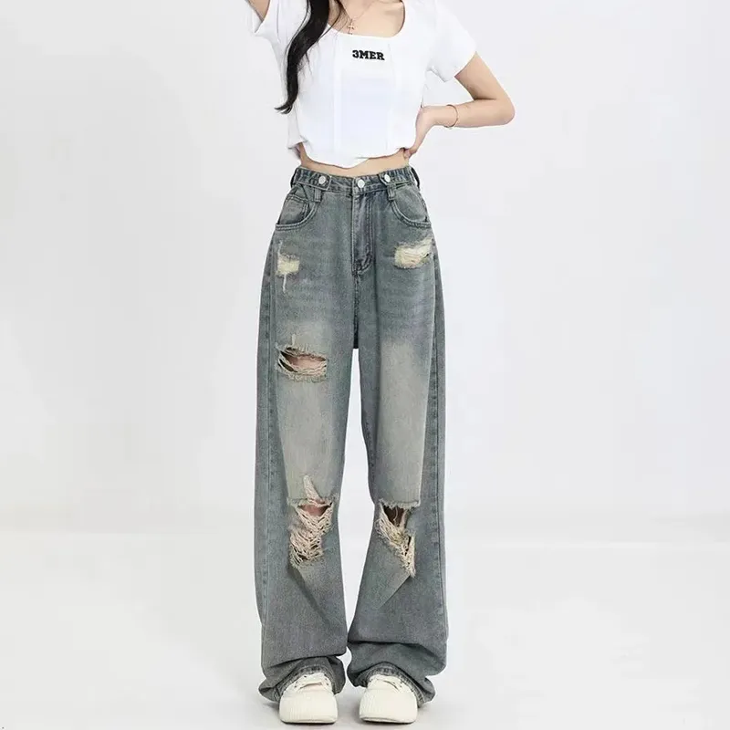 Concubine Zhu Jeans Women's Light Blue-2