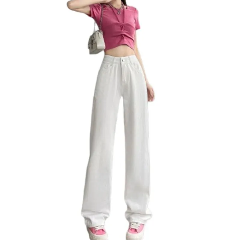 Concubine Zhu Jeans Women's White-2