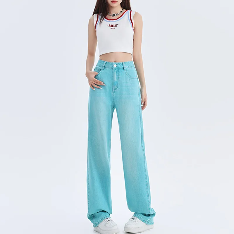Concubine Zhu Jeans Women's Ocean Green-2