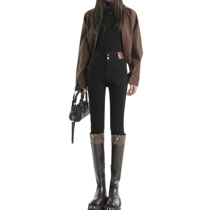 Concubine Zhu Jeans Women's Black-3