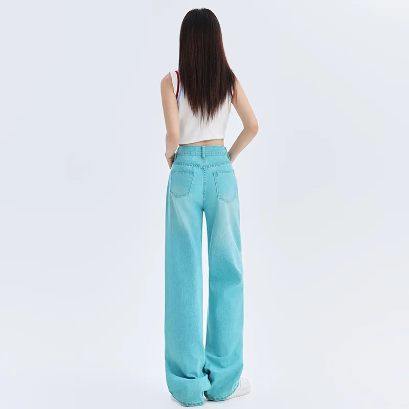 Concubine Zhu Jeans Women's Ocean Green-3