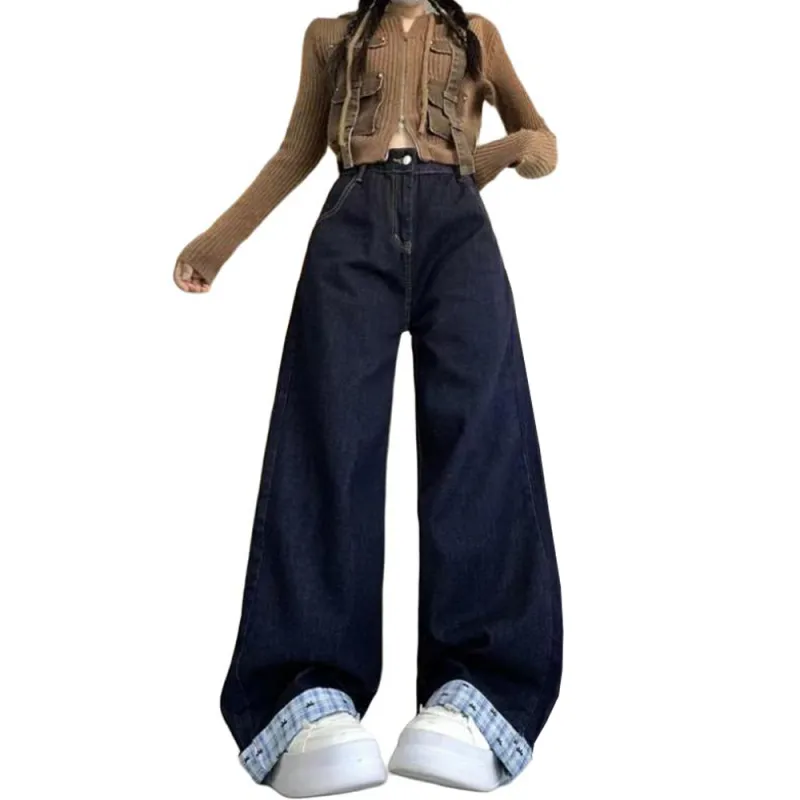 Concubine Zhu Jeans Women's Dark Blue-3