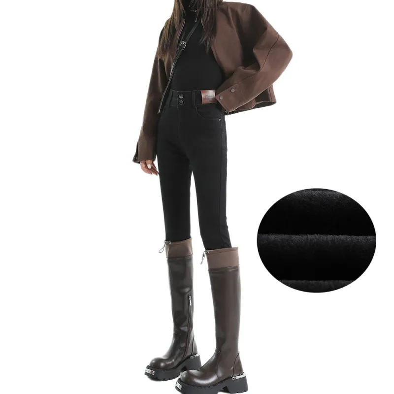 Concubine Zhu Jeans Women's Black-1