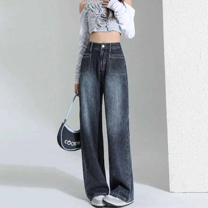 Concubine Zhu Jeans Women's Dark Blue-8