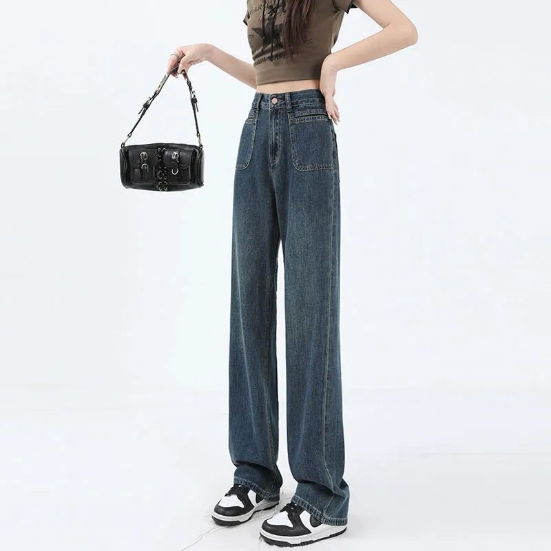 Concubine Zhu Jeans Women's Dark Blue-2