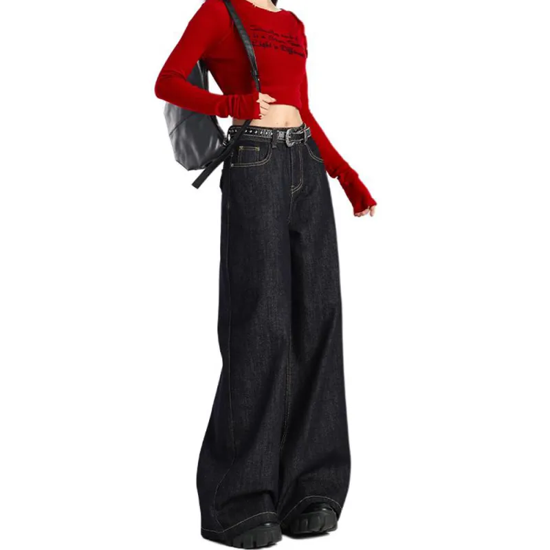 Concubine Zhu Jeans Women's Dark Blue-4
