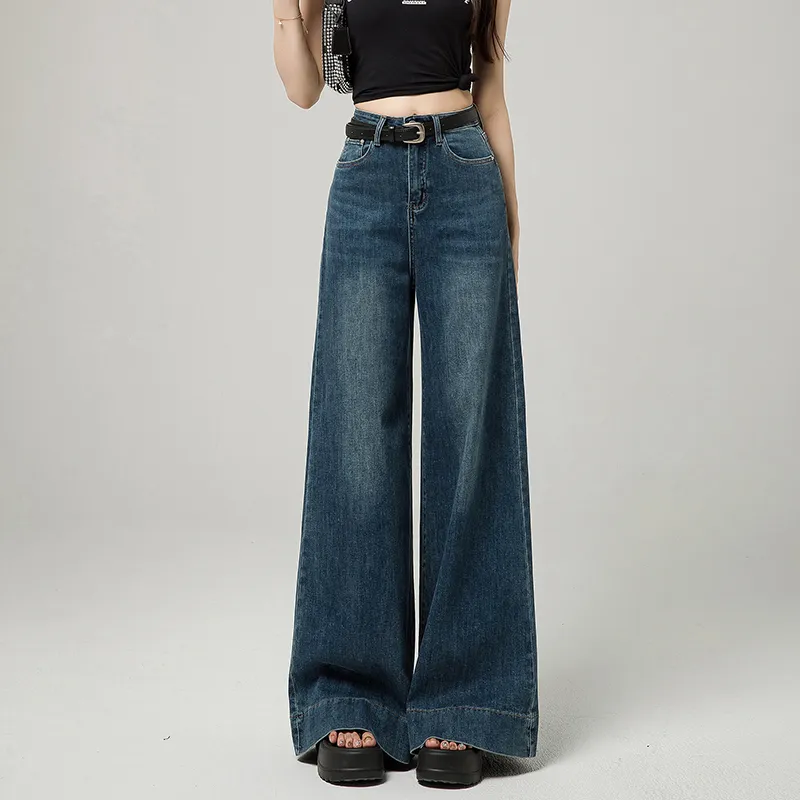 Concubine Zhu Jeans Women's Vintage Blue-2
