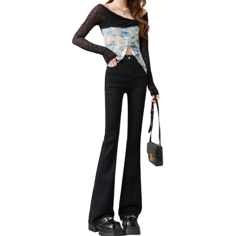 Concubine Zhu Jeans Women's Black-5