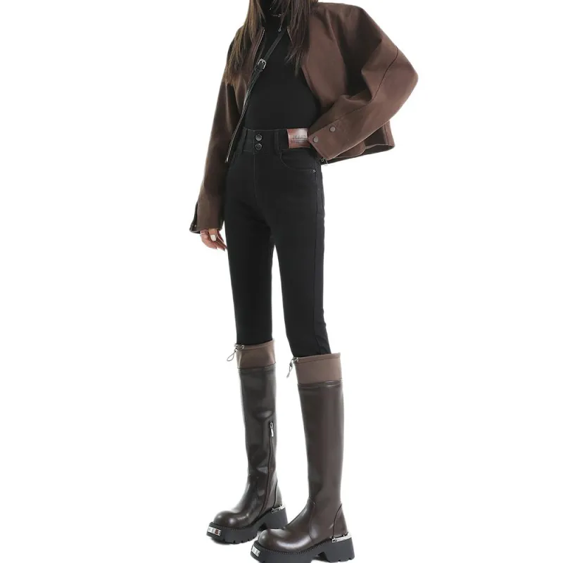 Concubine Zhu Jeans Women's Black-10