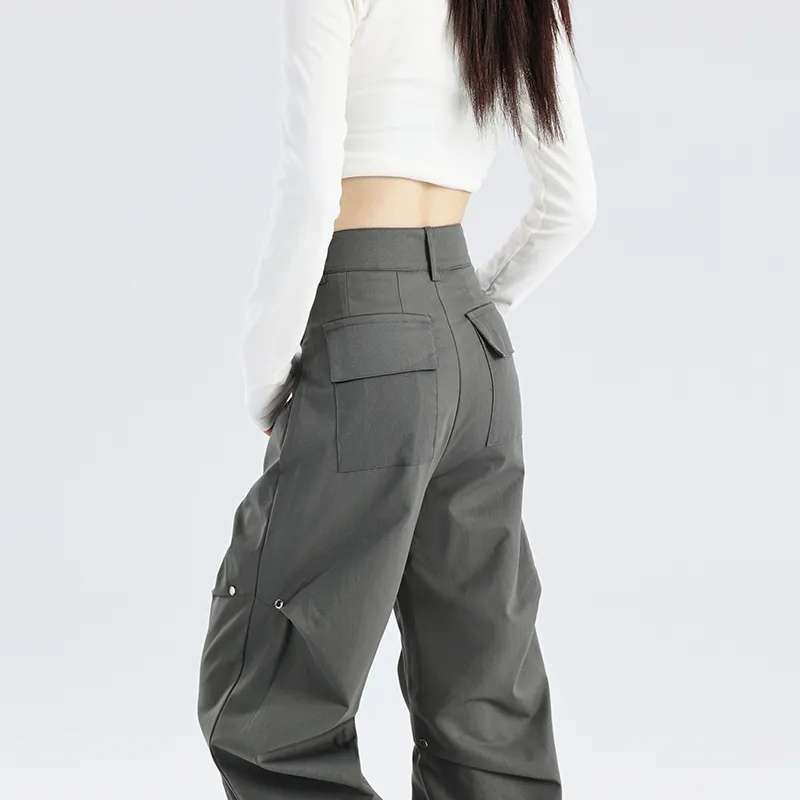 Concubine Zhu Casual Pants Women's Gray-3