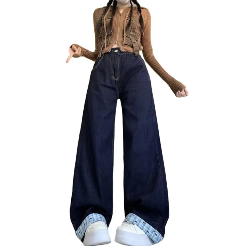 Concubine Zhu Jeans Women's Dark Blue-4