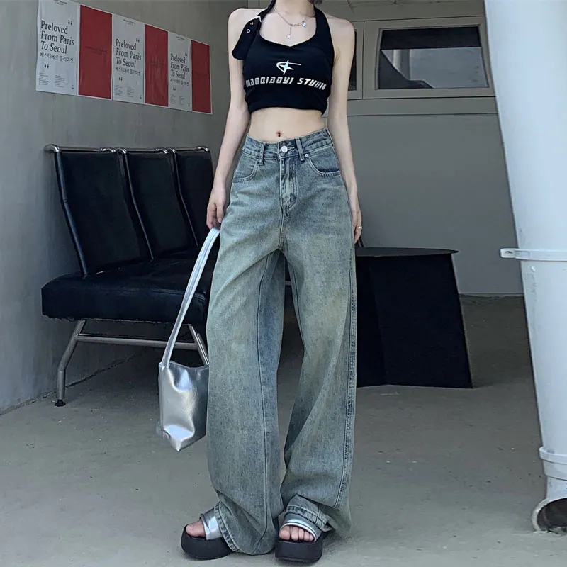 Concubine Zhu Jeans Women's Vintage Blue-4