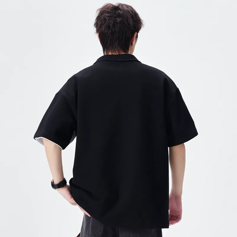 ALang Studio Polo Shirt Unisex Gray Black-6