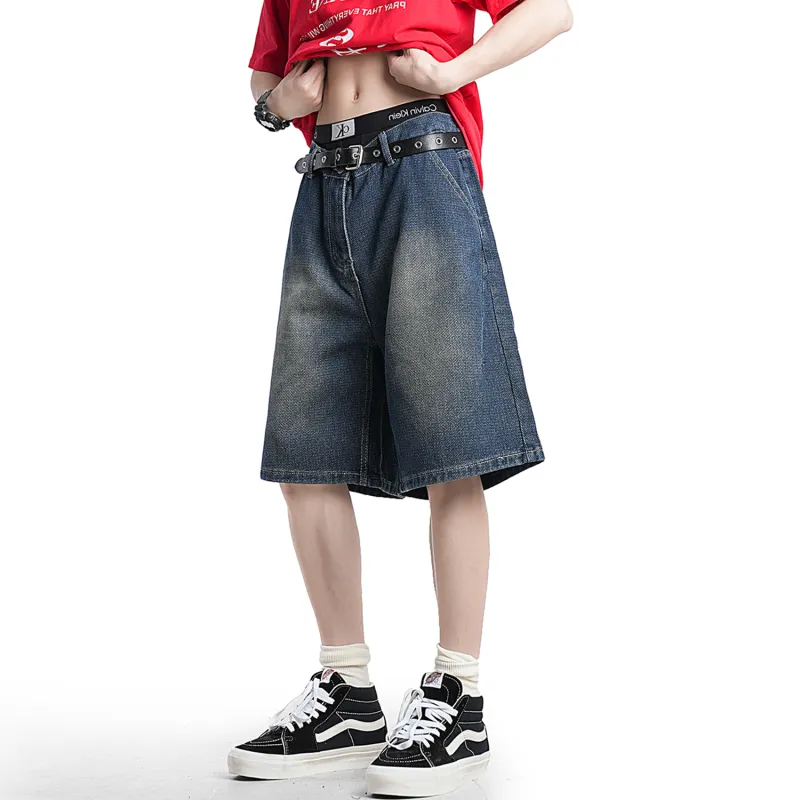 ALang Studio Denim Shorts Unisex-4
