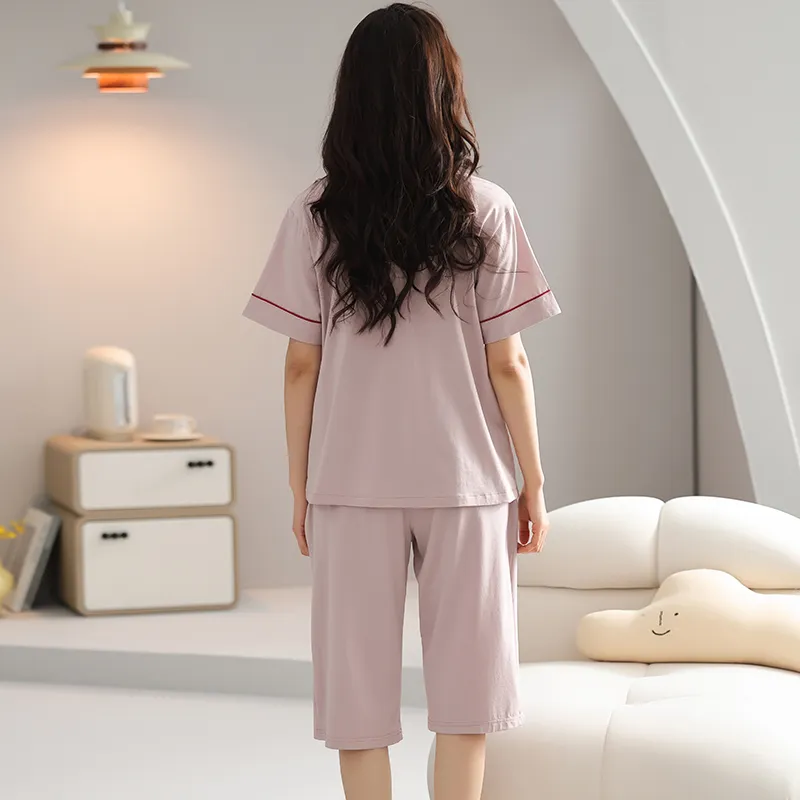 JinShaLa Pajama Set Women's Lotus Color-1
