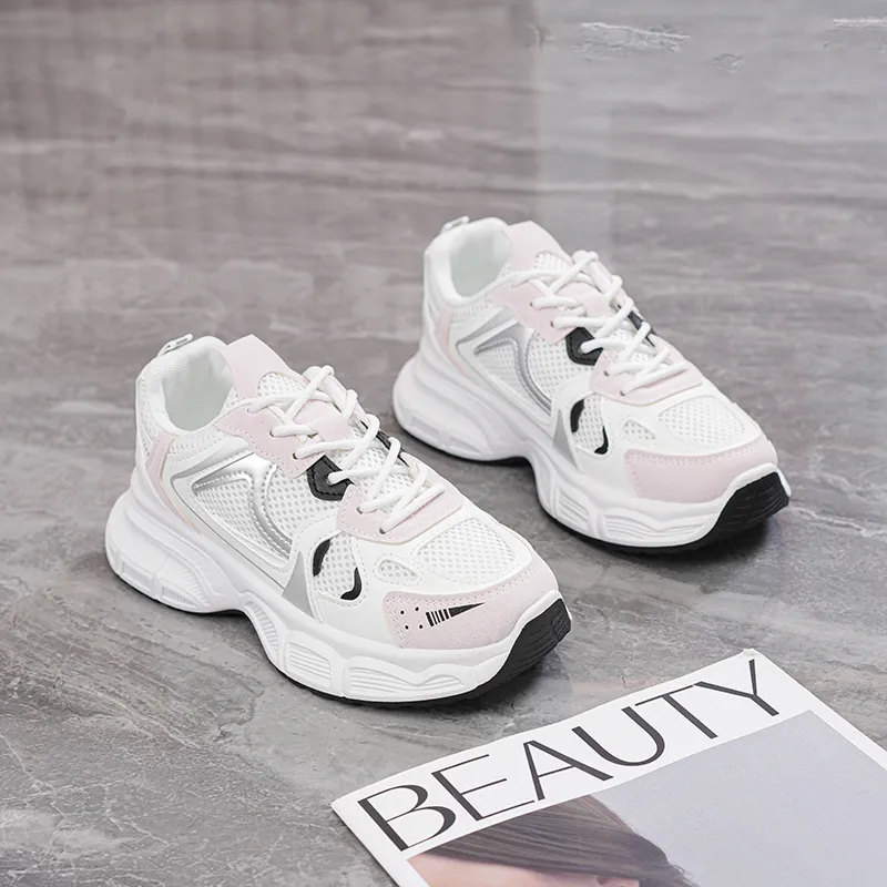 FIRS Kids Abrasion Resistant Breathable Low Top Chunky Sneakers Women's-2