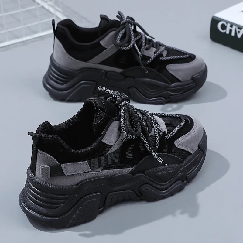 FIRS Kids Anti Slip Wear Resistant Low Top Chunky Sneakers Women's-1