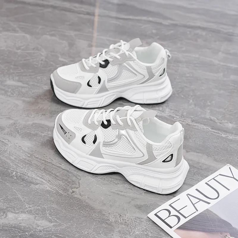 FIRS Kids Abrasion Resistant Breathable Low Top Chunky Sneakers Women's-6