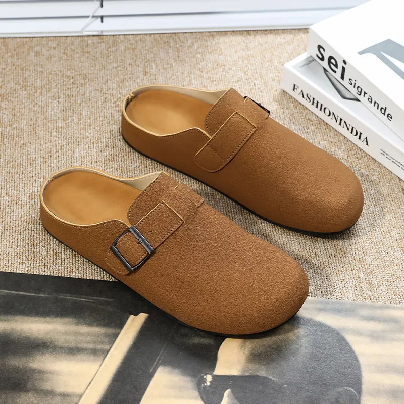 EASTERN CAMEL Closed Toe Slippers Men's-9