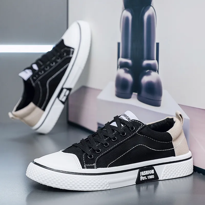 EASTERN CAMEL Skateboard Shoes Men Low Top Black-6